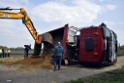 Schwerer VU LKW Zug Bergheim Kenten Koelnerstr P363